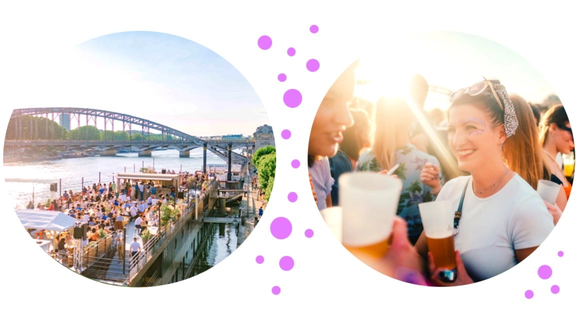 BOAT ROOFTOP PARTY & PORTRAITS de STARS : ★ Coucher de Soleil @ Secret Péniche ★