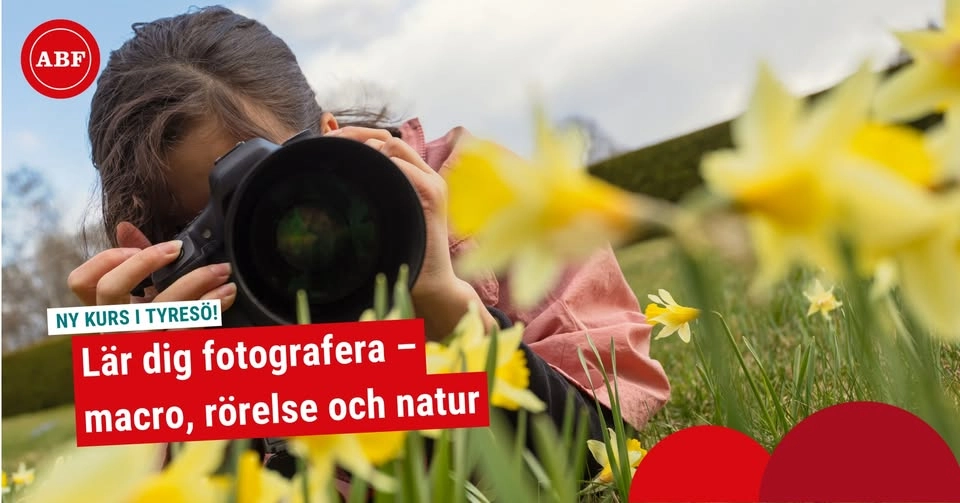 Lär dig fotografera – macro, rörelse och natur (Tyresö)