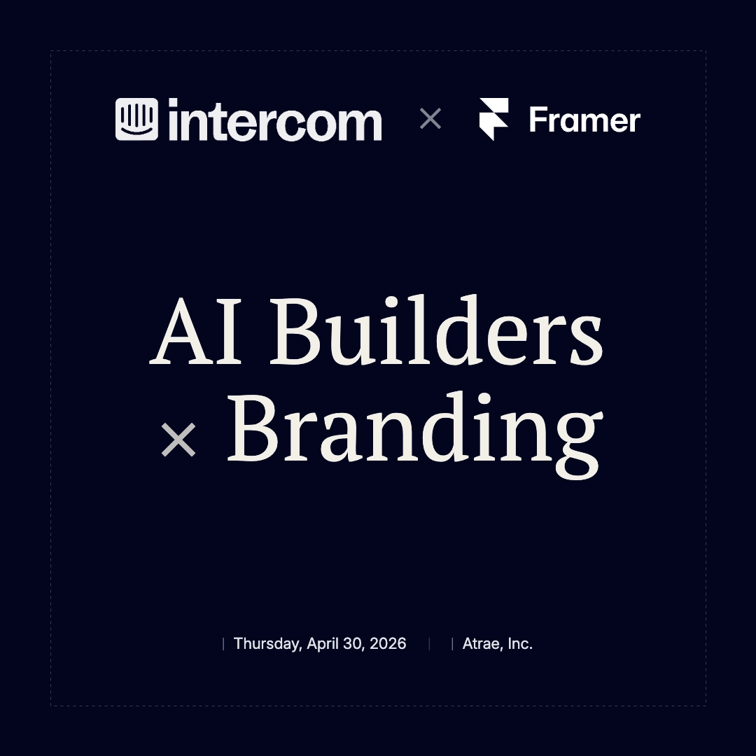 Intercom for Startups - AI Builders x Branding