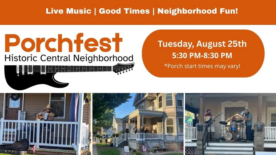 Porchfest 2026! Historic Central Neighborhood