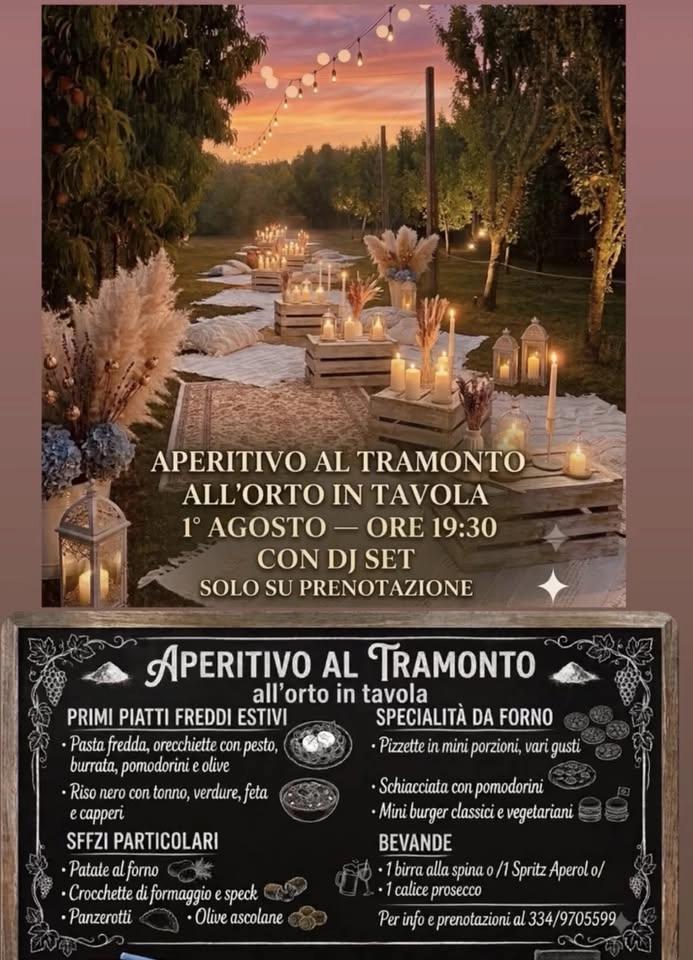 Aperitivo al tramonto relax e musica