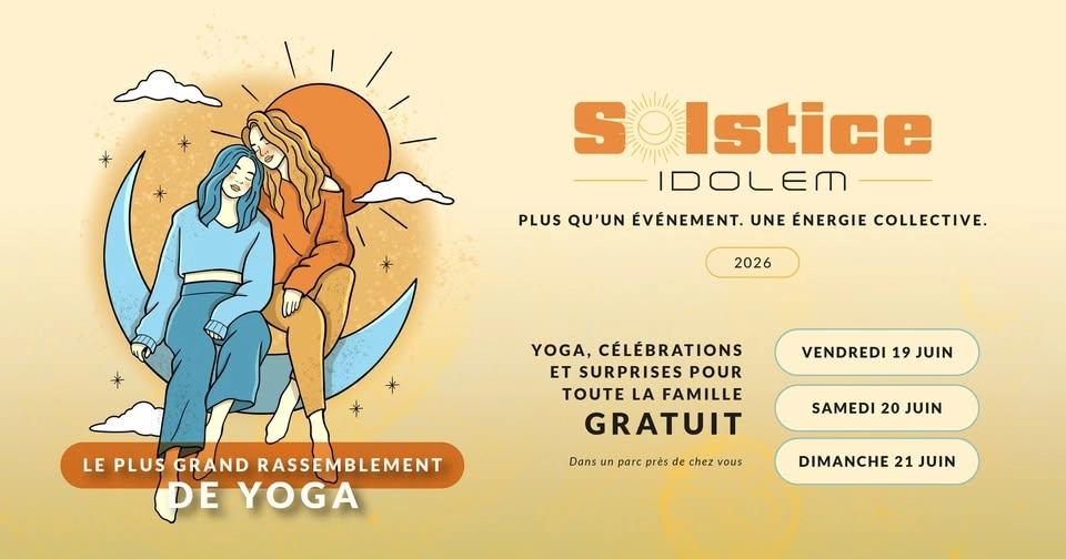 ☀️🧘 Solstice : Yoga GRATUIT & Célébrations au studio - Idolem Kirkland