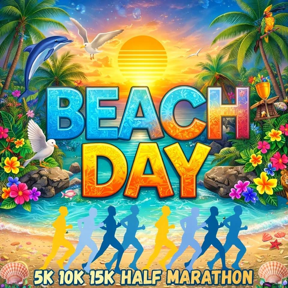 Beach Day 5k, 10k, 15k, Half Marathon