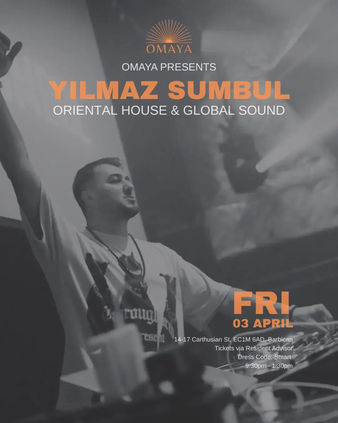 Omaya presents: Yilmaz Sumbul (music inspired by Istanbul, Dubai, Tulum,Ibiza)