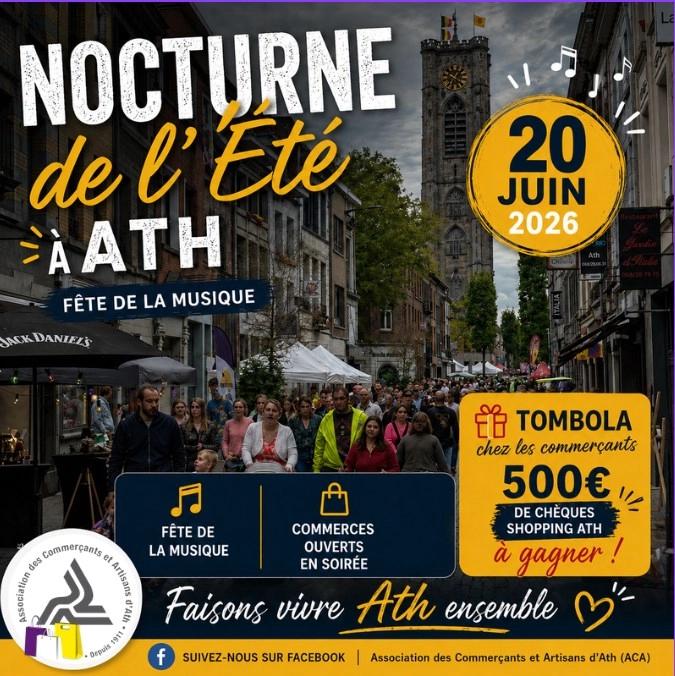 NOCTURNE DE L’ÉTÉ À ATH – FÊTE DE LA MUSIQUE