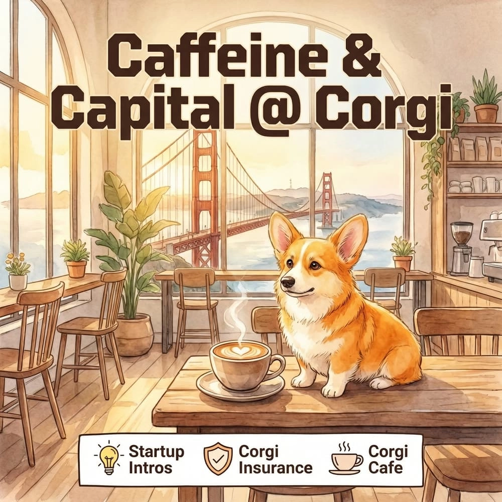 Caffeine & Capital @ Corgi with Startup Intros