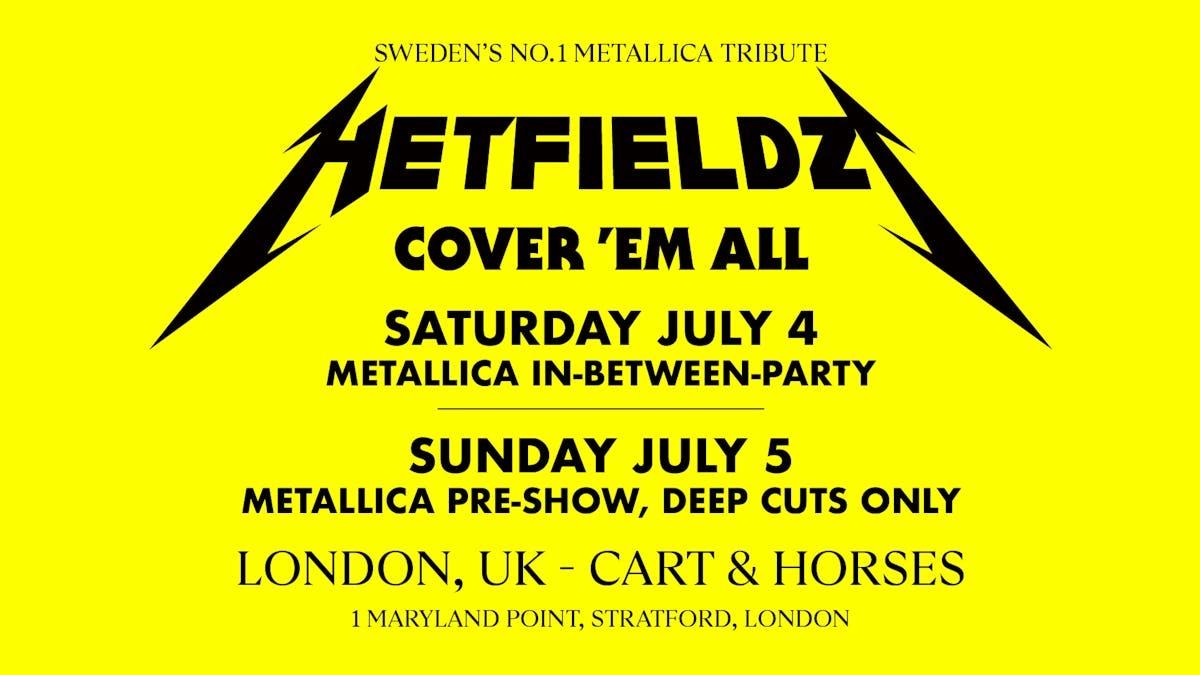 HETFIELDZ – METALLICA WEEKEND | In-Between Party & Deep Cuts Pre-Show