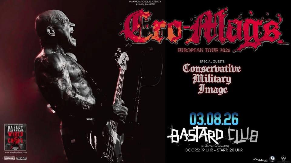 CRO-MAGS -40yrs "Age Of Quarrel" & Gäste: CONSERVATIVE MILITARY IMAGE - Osnabrück