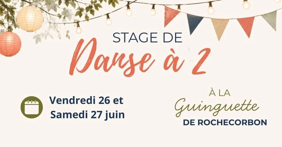 Stage de Danse a deux, 26 et 27 juin 2026 avec Cindy Galène à la Guinguette de Rochecorbon