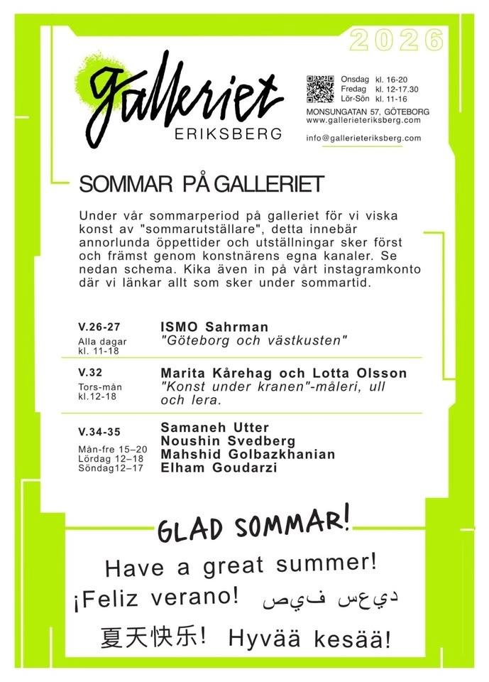 Sommarutställningar 2026 ☀️