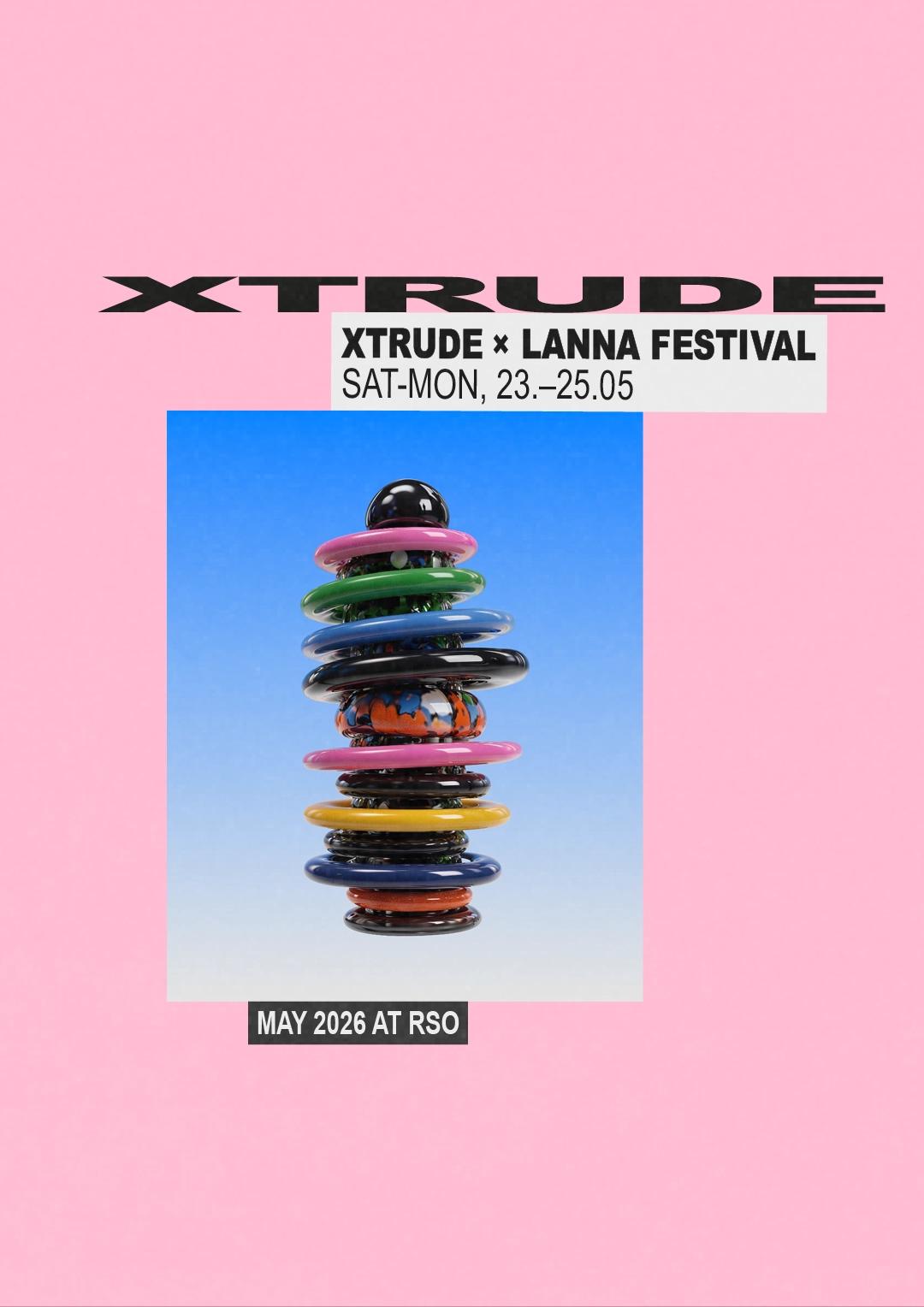 XTRUDE x LANNA FESTIVAL w/ Lewis Fautzi, Kaiser, Christian Wünsch, Skee Mask, and Maruwa