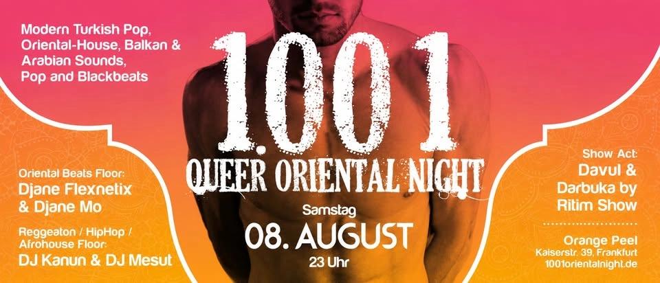 1001 Queer Oriental Night // Sa, 8. August 2026