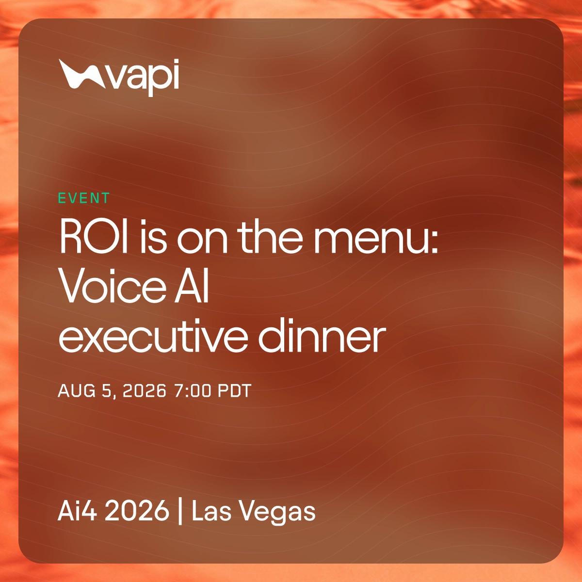 ROI is on the menu: a voice AI executive dinner