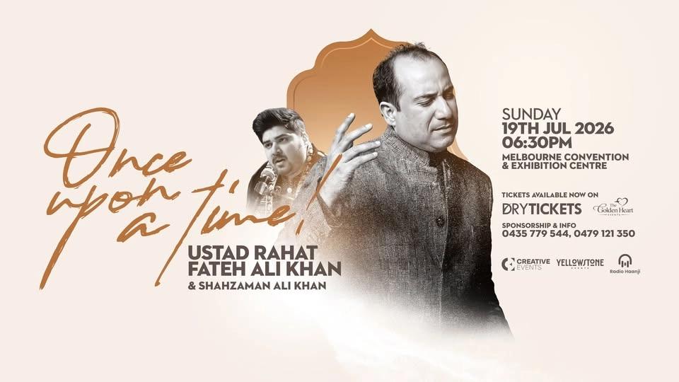 RAHAT FATEH ALI KHAN Live in Melbourne 19 July