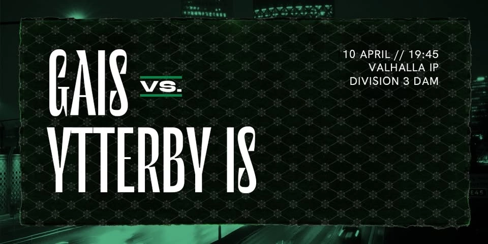 Div 3 Dam: GAIS - Ytterby IS