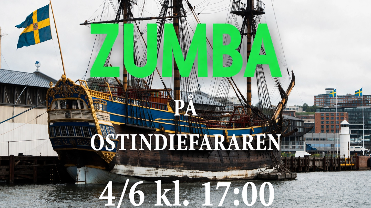 Zumba på Ostindiefararen