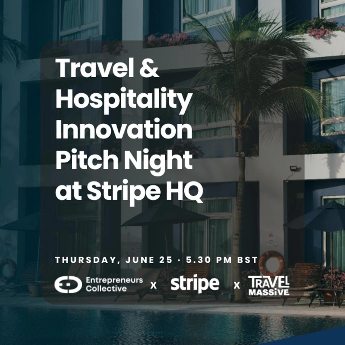 Travel and Hospitality Tech Startup Founder Innovation Pitch at Stripe