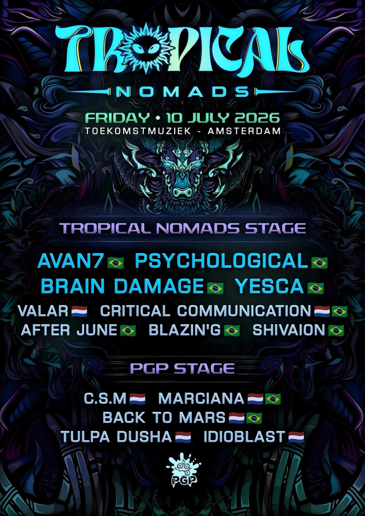 Tropical Nomads Amsterdam presents: Avan7
