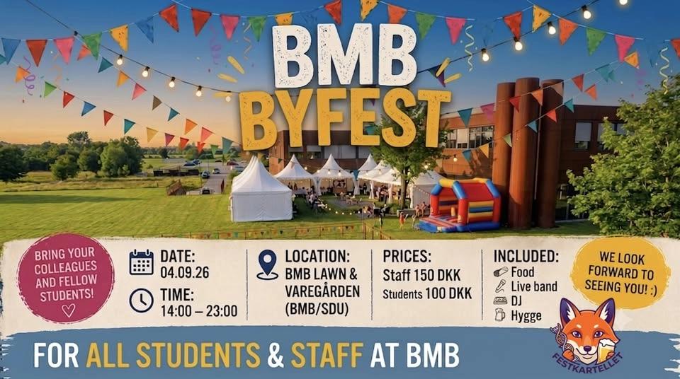 BMB Byfest - En fest for alle studerende og ansatte på BMB instituttet
