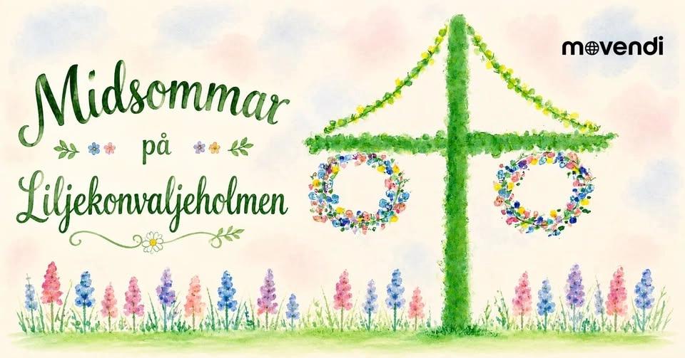 Midsommar på Liljekonvaljeholmen i Uppsala