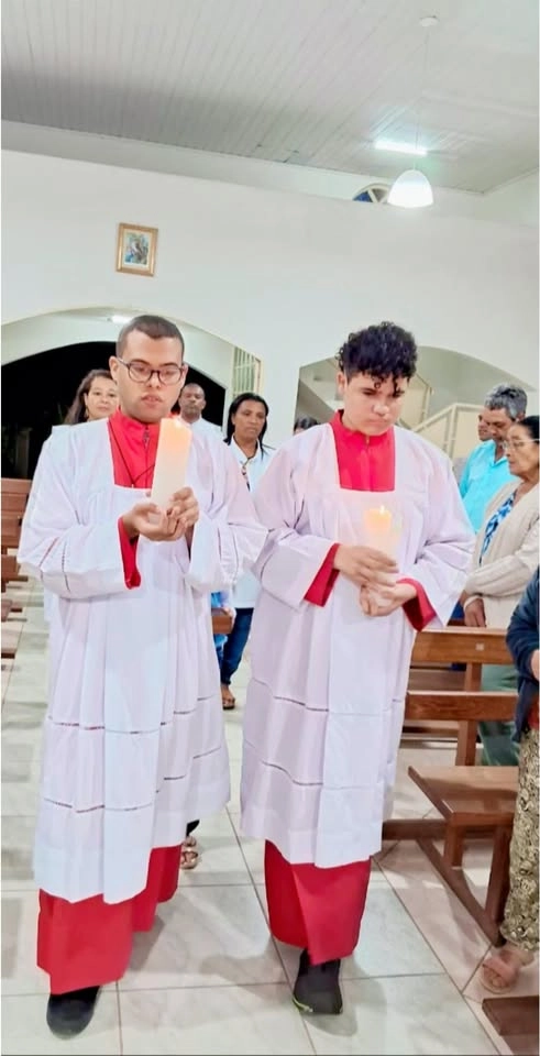 Celebração ou missa na comunidade Santo Expedito