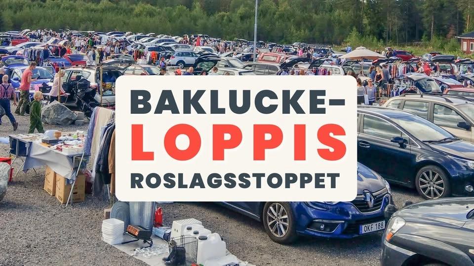 Mega bakluckeloppis i Roslagsstoppet