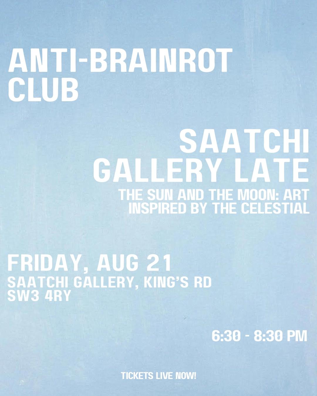 ABRC: SAATCHI GALLERY LATE