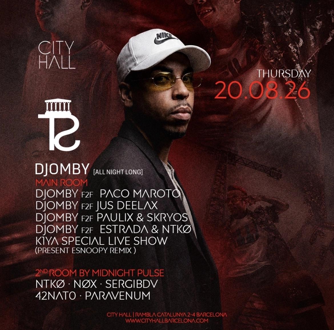 City Hall x TECHNOPOLIS pres. DJOMBY ALL NIGHT LONG || FREE PASS BEFORE 1:00 A.M