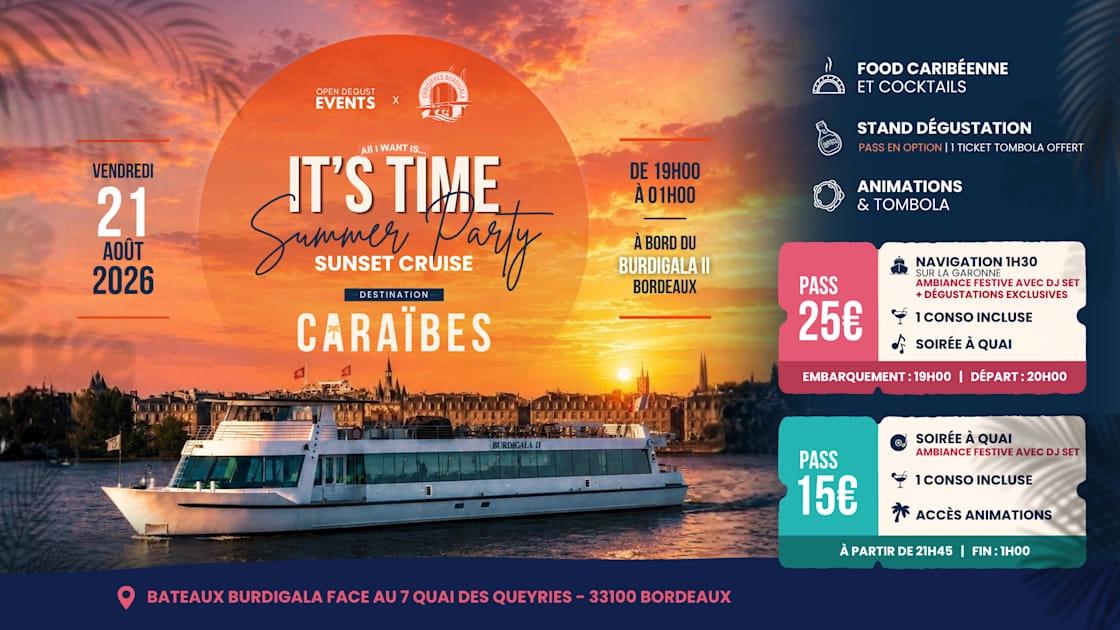 It's Time Summer Party X Burdigala, Destination Caraîbes✈️🌴