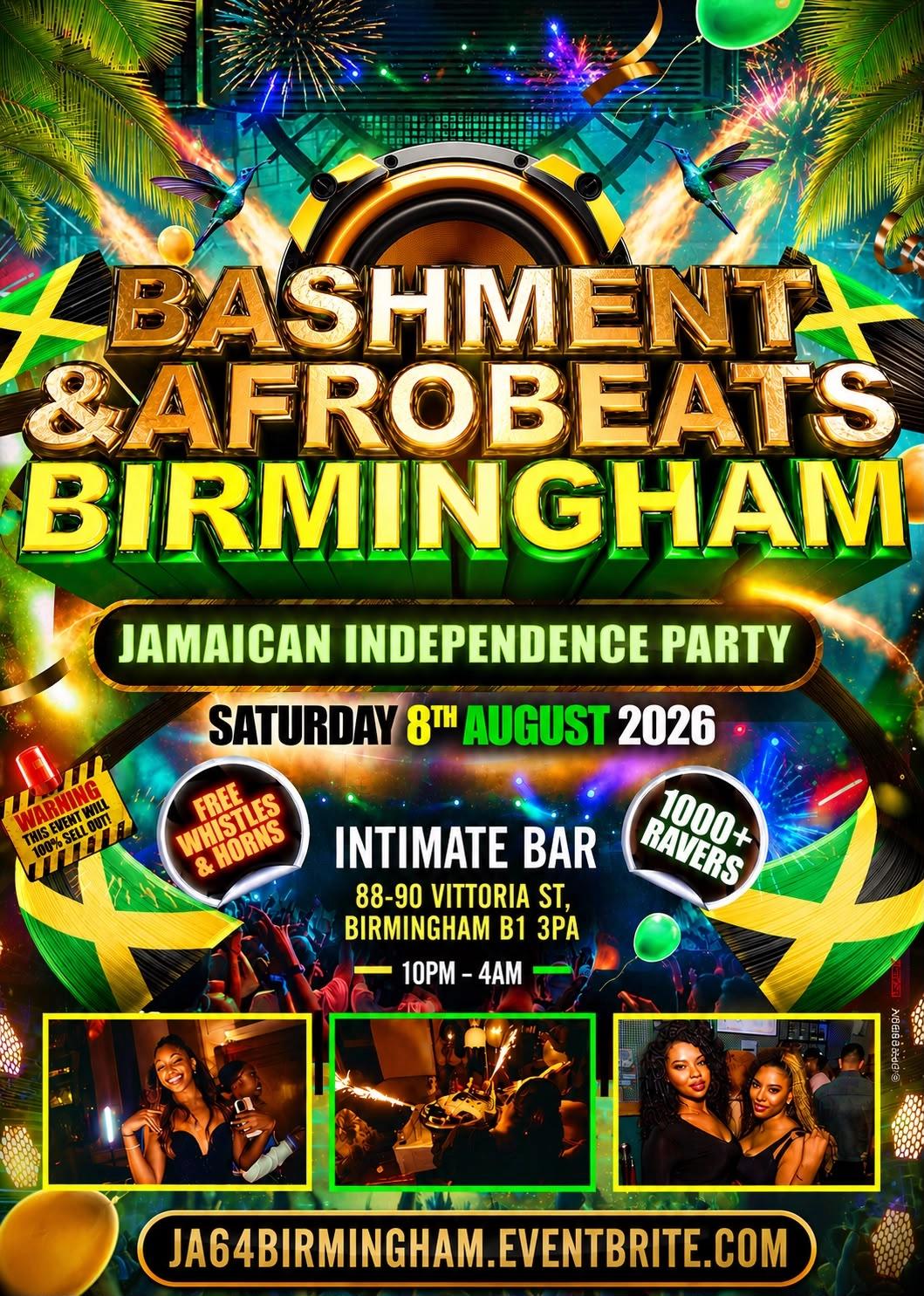 Bashment & Afrobeats Birmingham - Jamaican Independence Party