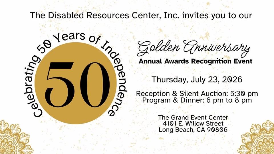 Disabled Resources Center, Inc.: 50th Annual Awards Recognition Event