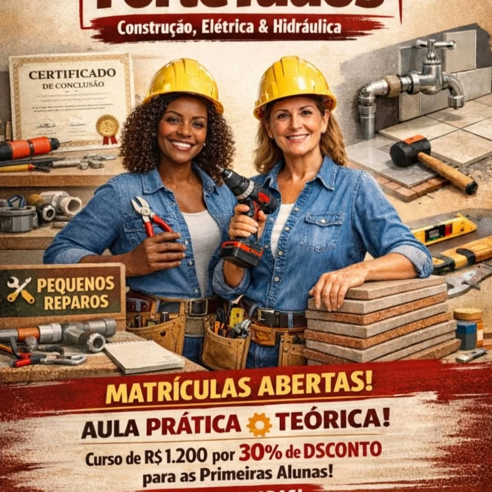 curso para mulheres na área da construção civil