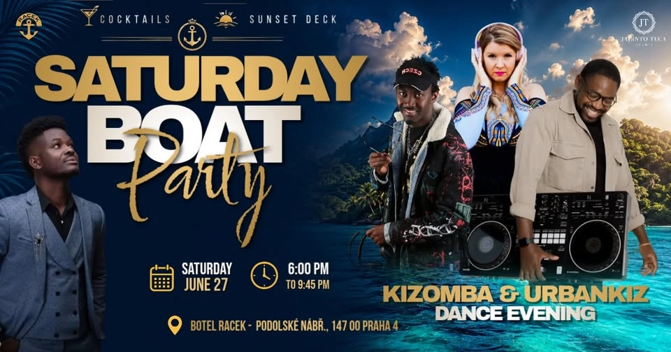 SATURDAY KIZ AFTERNOON - BOAT PARTY & SOCIAL 13.6.