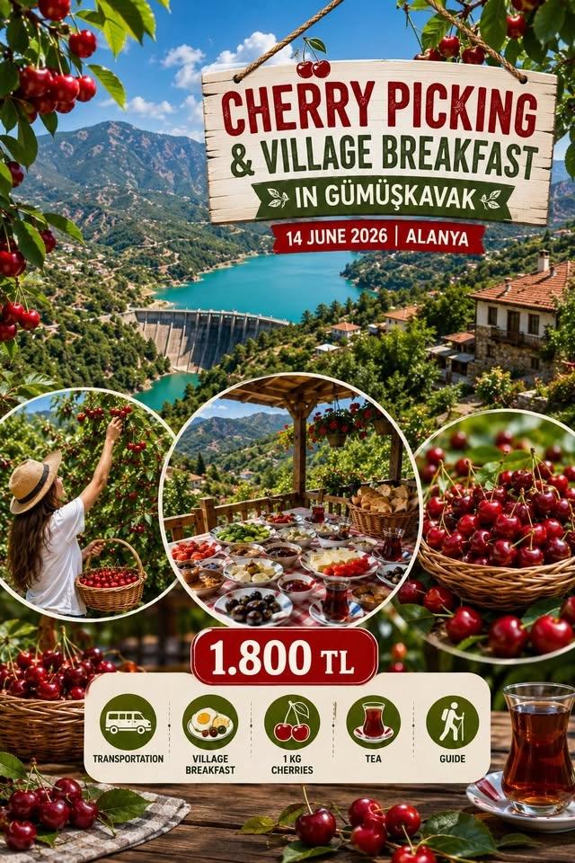 Cherry Picking & Village Breakfast in Gümüşkavak