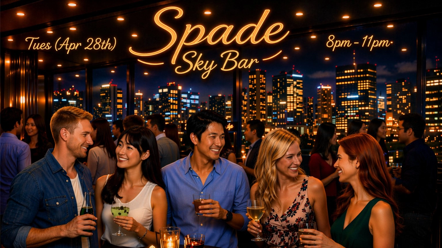 🥂 Ladies FREE Entry 🥂 : 🌆 Epic 41st Floor Sky Bar @ Spade 🌆