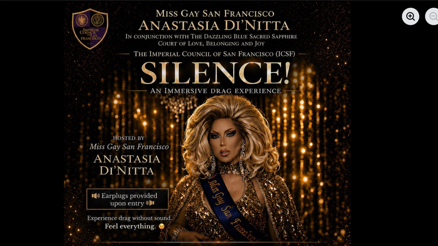 SILENCE! — An Immersive Drag Experience by 1st Deaf Ms. Gay SF