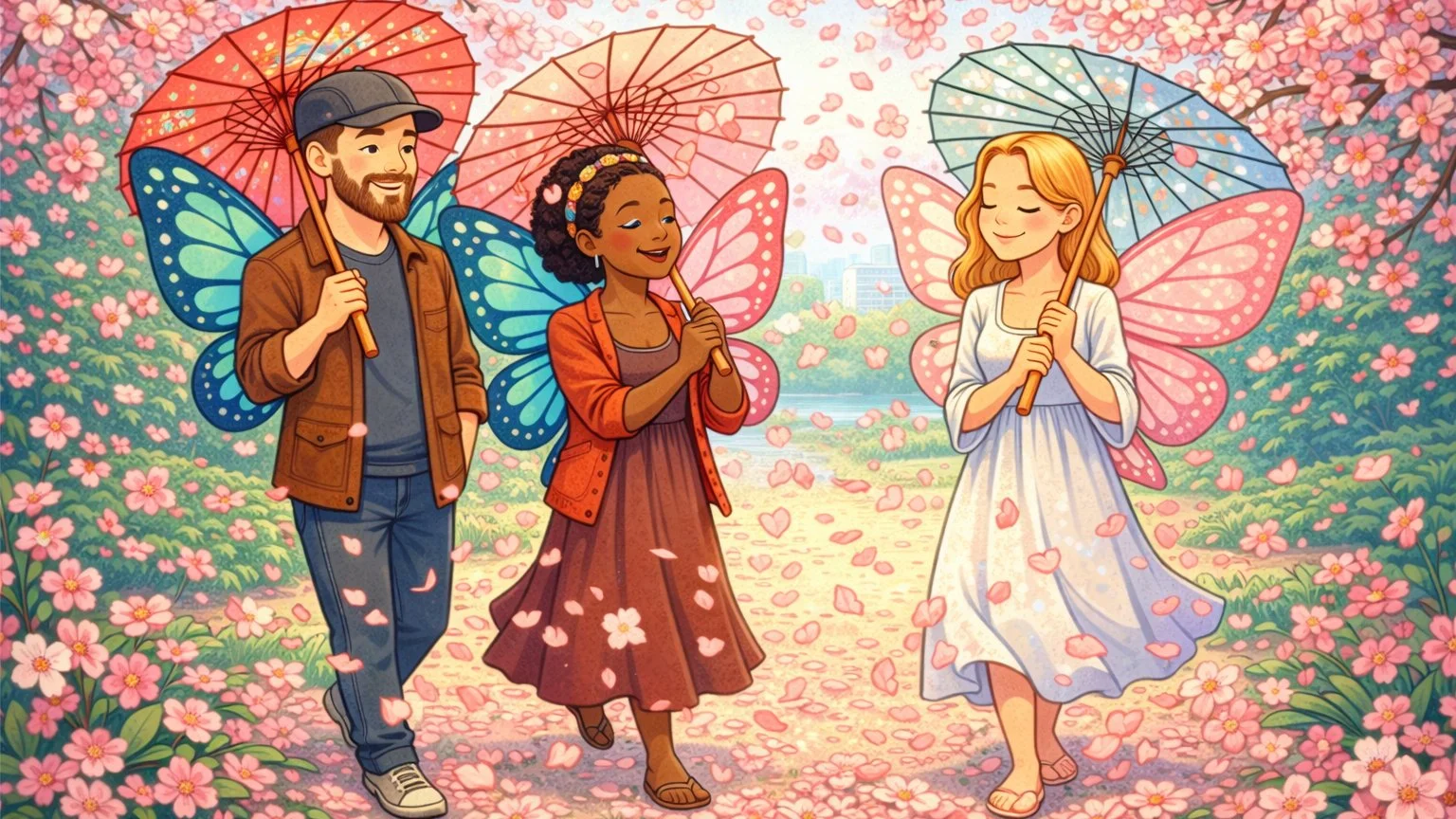 🌸 Cherry Blossom Walk - Social Butterfly Club 🦋