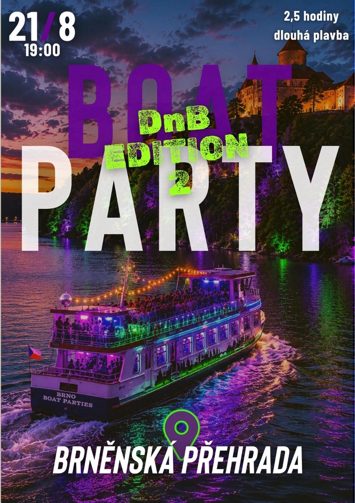 Boat Party x Brněnská přehrada x DnB edition vol. 2