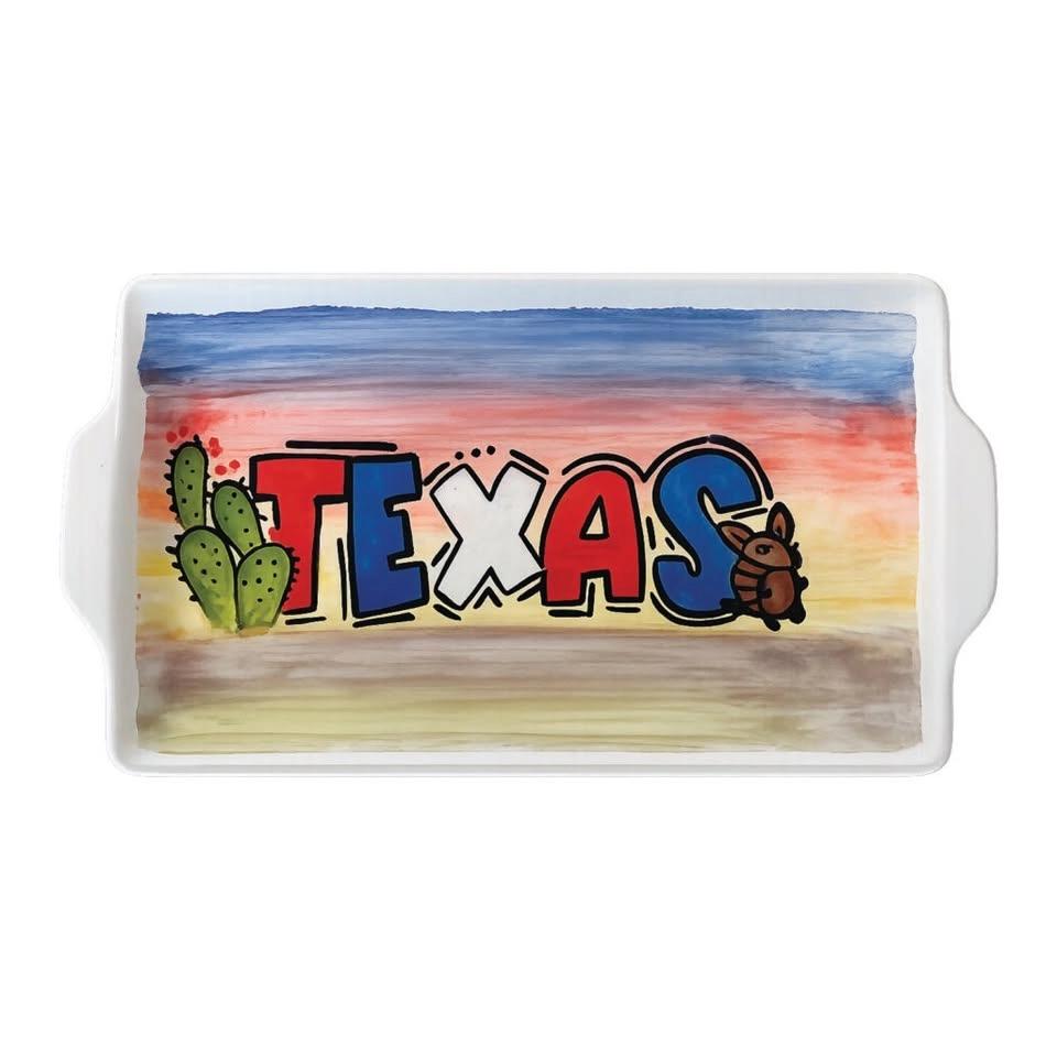 Texas Platter - Pottery Painting