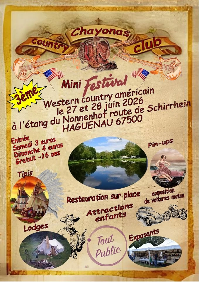 Mini festival western américain