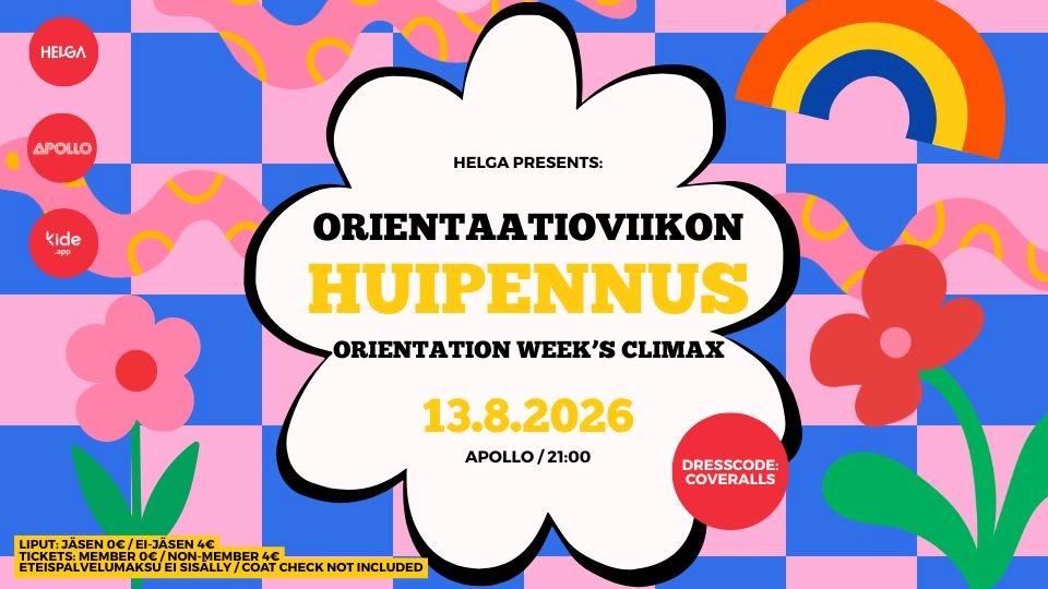Orientaatioviikon huipennus / Orientation Week Climax 2026