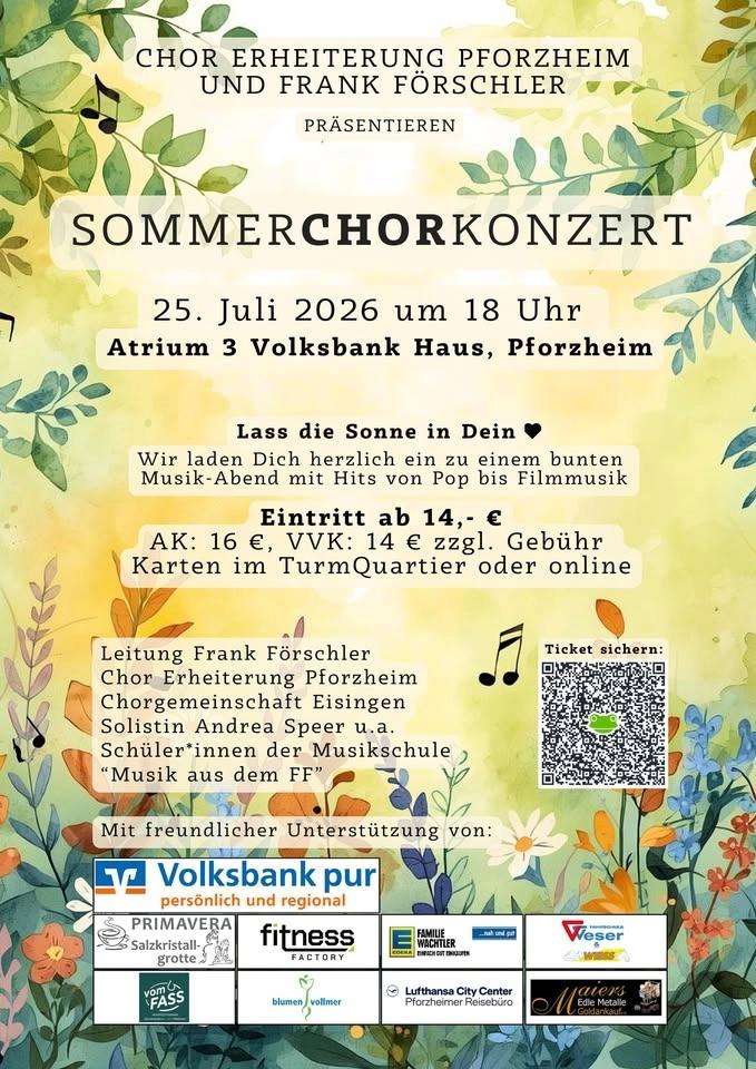 Sommerchorkonzert - Lass die Sonne in dein Herz