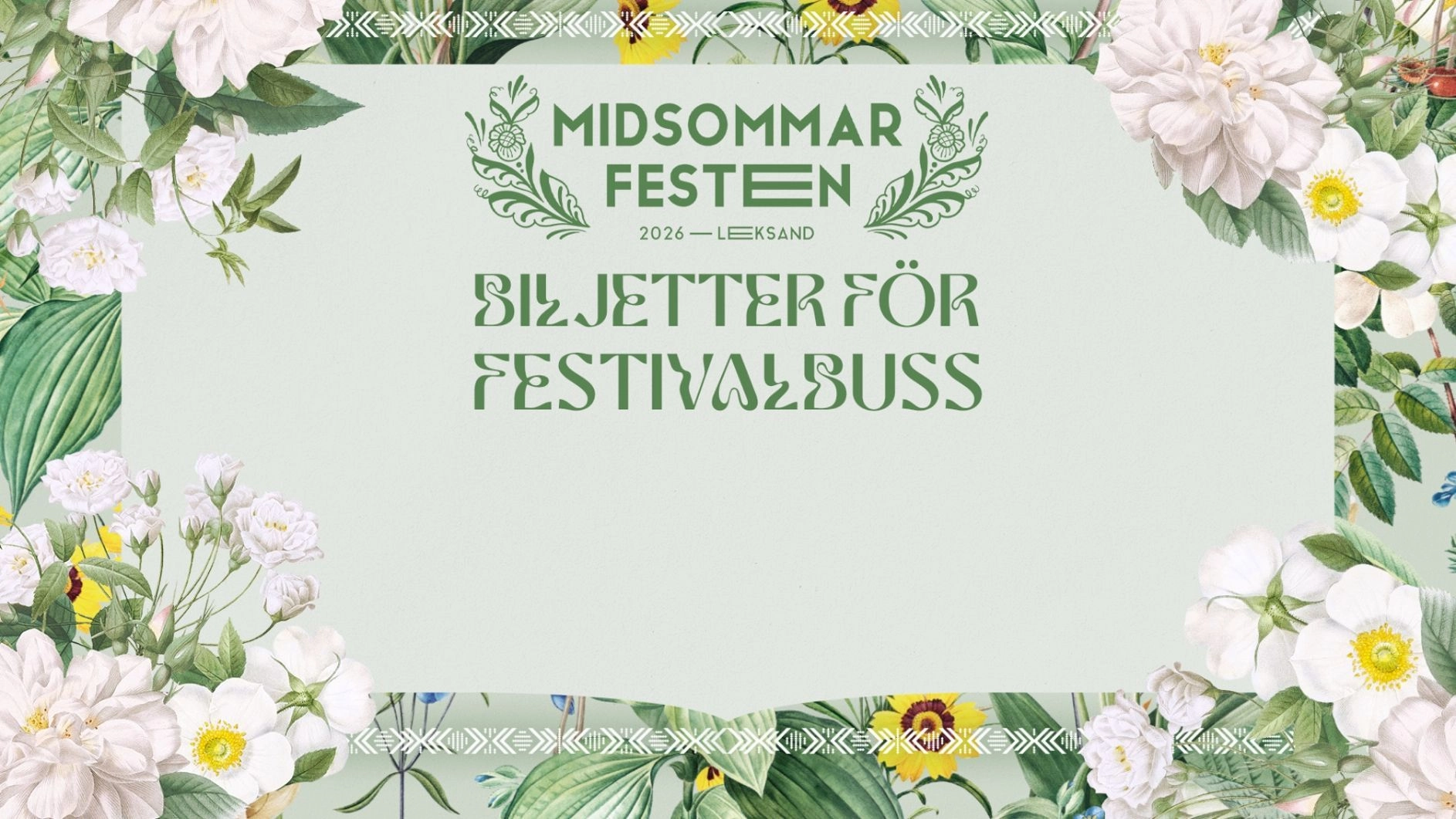 Midsommarfesten 2026 - Festivalbuss
