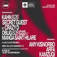 After Hours presents: Kahn b2b Secret Guest with Crazy D