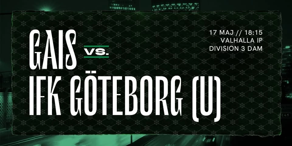 Div 3 Dam: GAIS - IFK Göteborg (U)