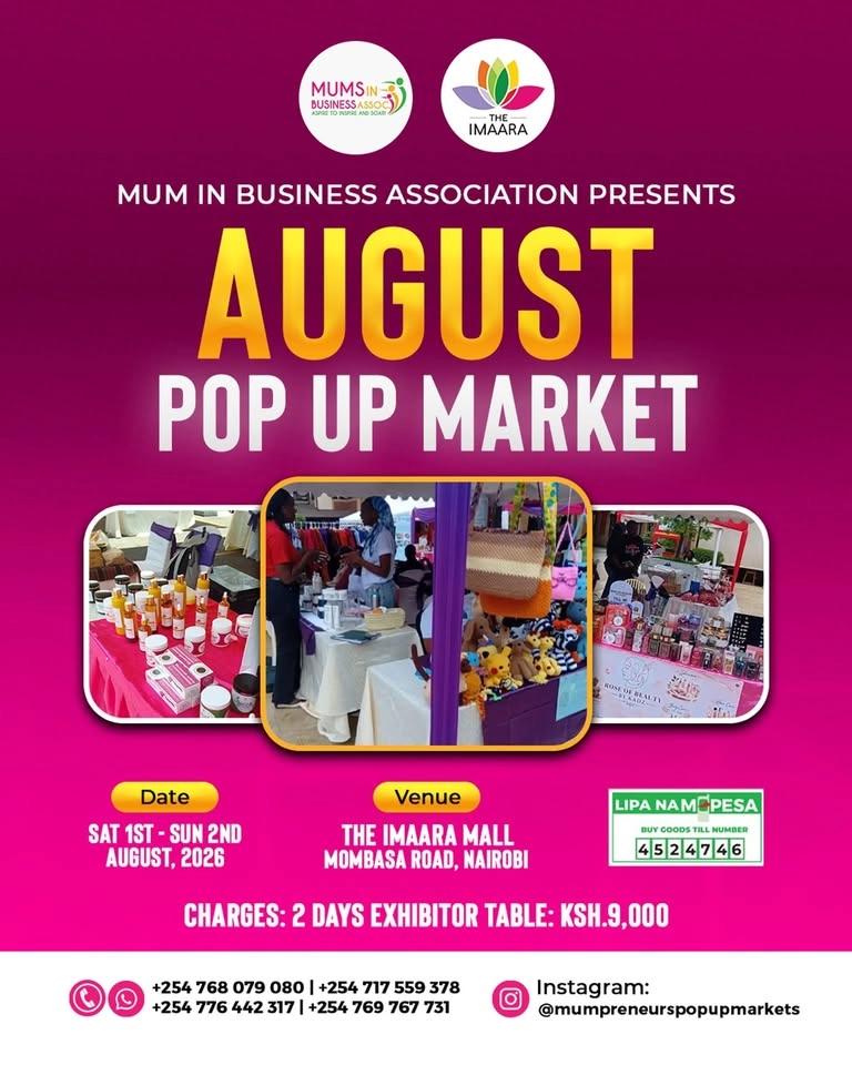 THE AUGUST MUMPRENEURS POP UP MARKET