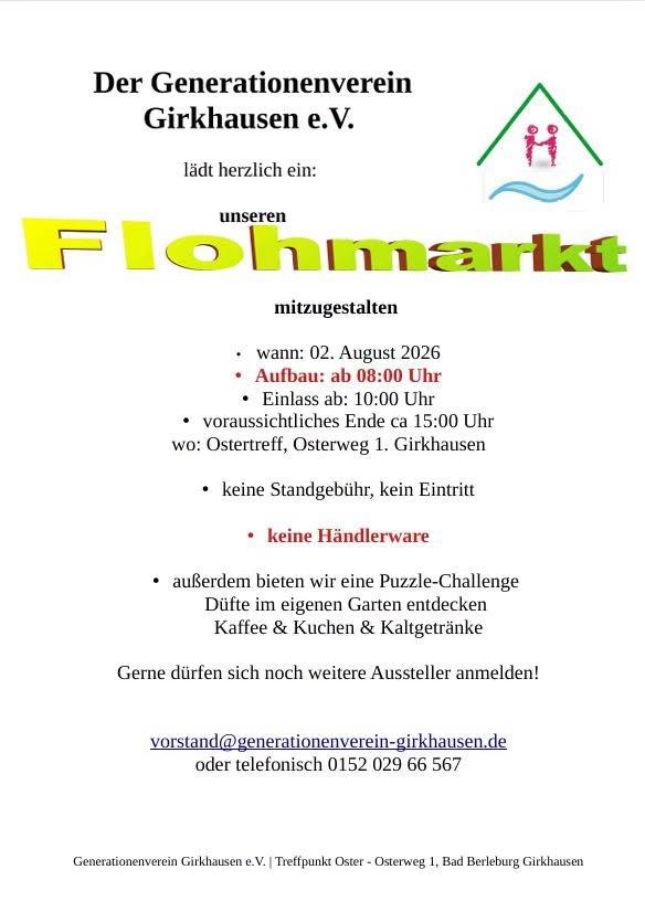 Flohmarkt in Girkhausen