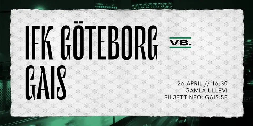 IFK Göteborg - GAIS i Allsvenskan