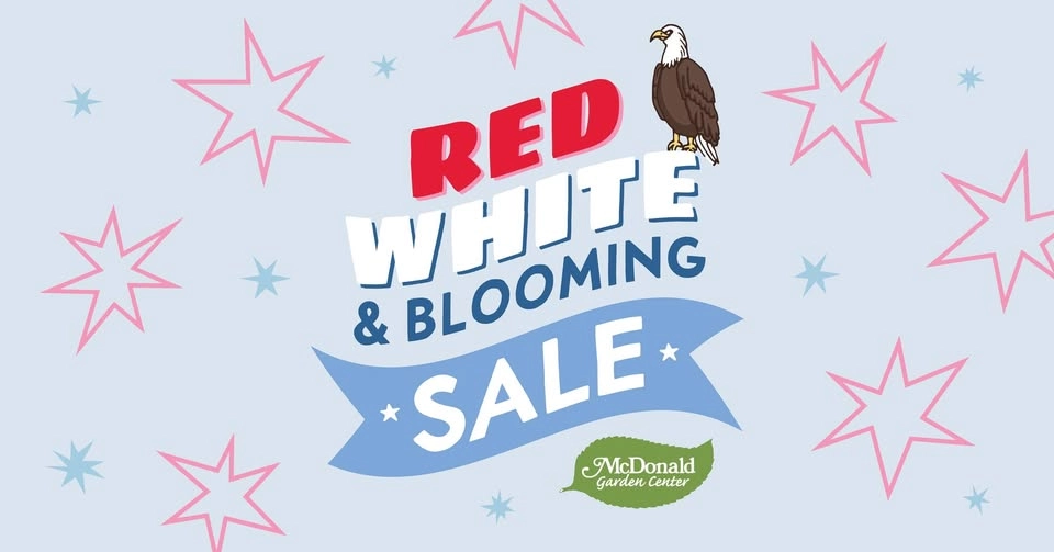 Red, White & Blooming Sale