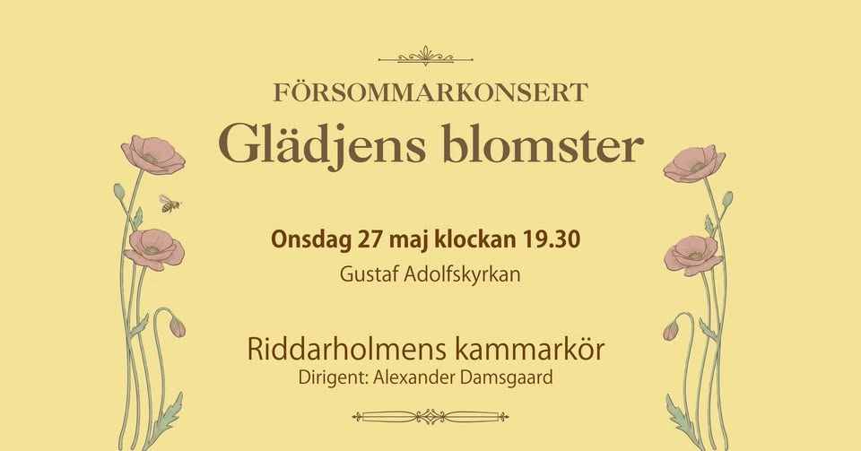 FÖRSOMMARKONSERT: Glädjens blomster